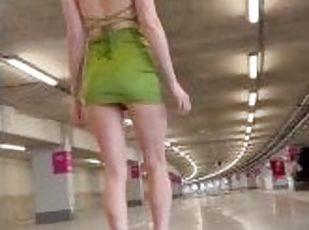 Sexy Walking minidress long legs