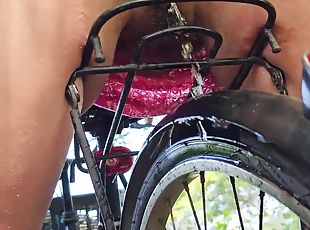 Fuck N Pee On My Bike # Wide Open Pussy Piss From Behind 10 Min