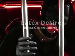 Asianrubberdoll in the cage!