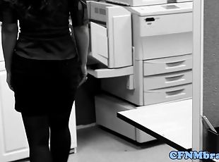 Man fucks two busty sluts in the office