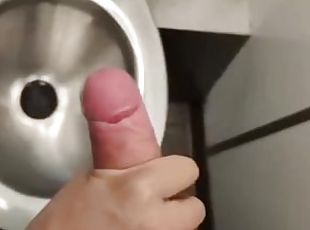 Public toilet handjob