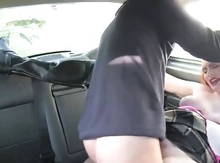 Chubby chloe enjoys sucking and fucking cock taxi drivers