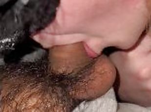 SUCKING DADDY JUICY COCK :P