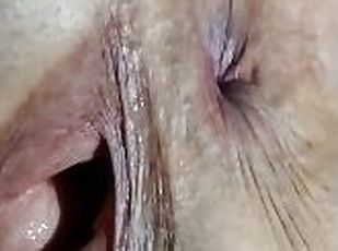 Beautiful mature asshole close up