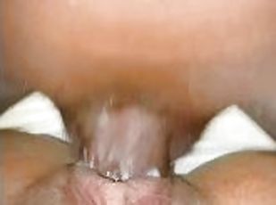 Cream pie on black dick