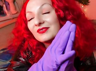 ASMR rubber kitchen gloves fetish sounds