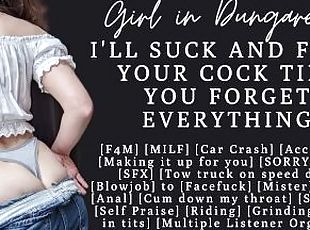 ASMR  MILF Makes it up to you after crashing your car  Blowjob  Multiple Orgasms  Creampie