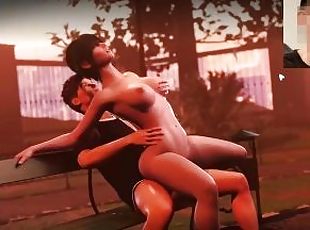 Surprise Park Sex with Sandra - "No Cum" - Game: My Lovely Stepsister