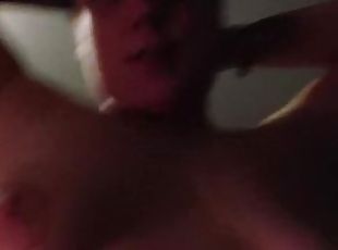 I got so horny I decided to ride my friend and cum all over his cock