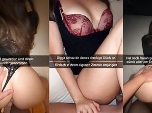 Deutsche Türkin wird bei sich Zuhause auf Snap entjungfert